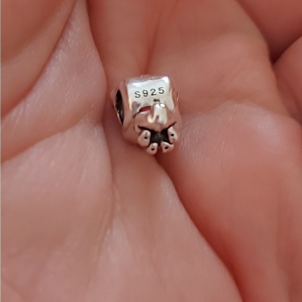 925 Silver Puppy Dog Charm - Picture 3 of 5